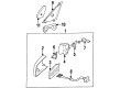 Diagram for Mercedes-Benz 560SEL Mirror Actuator - 126-810-45-16