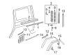 Diagram for Mercedes-Benz Mud Flaps - 460-889-11-05