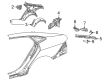 Diagram for Mercedes-Benz AMG GT 63 S E Performance Fender Splash Shield - 290-630-73-00
