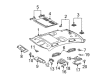 Diagram for Mercedes-Benz S65 AMG Sun Visor - 220-810-24-10-7G17