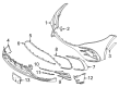 Diagram for Mercedes-Benz EQS 450+ Bumper - 297-885-10-04-9999