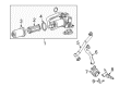 Diagram for Mercedes-Benz GLA250 Transmission Oil Cooler Hose - 176-501-07-58