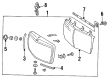 Diagram for Mercedes-Benz 500SEL Emblem - 126-880-01-88