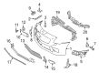 Diagram for Mercedes-Benz SLC43 AMG Bumper Cover - 172-885-19-25-9999