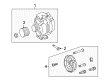 Diagram for Mercedes-Benz E400 Alternator - 014-154-42-02-87