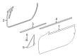 Diagram for Mercedes-Benz SLC300 Door Seal - 172-720-01-24