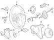 Diagram for Mercedes-Benz GLE53 AMG Wheel Cover - 099-464-85-05-9107