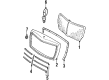 Diagram for Mercedes-Benz 500SEL Grille - 126-888-00-23