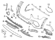 Diagram for Mercedes-Benz GLE63 AMG S SUV Air Duct - 167-885-57-11
