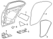 Diagram for Mercedes-Benz C63 AMG S E Performance Door Seal - 206-697-02-00