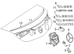 Diagram for Mercedes-Benz CLE53 AMG Emblem - 099-810-85-00