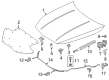 Diagram for Mercedes-Benz S550 Hood Release Cable - 217-880-85-01-64