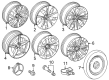 Diagram for Mercedes-Benz E450 Alloy Wheels - 214-401-33-00-7X23