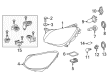 Diagram for Mercedes-Benz GLC300 Headlight Bulb - 000000-007501