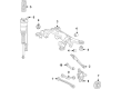 Diagram for Mercedes-Benz S63 AMG E Performance Axle Beam Mount - 223-351-00-00