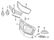 Diagram for Mercedes-Benz CLS63 AMG Grille - 218-885-00-65