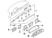 Diagram for Mercedes-Benz Speedometer - 012-542-60-06