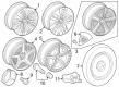 Diagram for Mercedes-Benz Wheel Cover - 167-401-59-00-9040