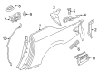 Diagram for Mercedes-Benz SL450 Grille - 231-830-04-42