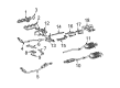 Diagram for Mercedes-Benz CLK55 AMG Exhaust Pipe - 209-490-04-21