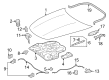 Diagram for Mercedes-Benz SL43 AMG Hood Release Cable - 232-880-80-01