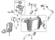 Diagram for Mercedes-Benz GLA45 AMG Intercooler - 246-500-01-00