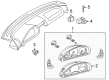 Diagram for Mercedes-Benz Tachometer - 208-540-62-11