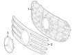 Diagram for Mercedes-Benz GLS450 Grille - 167-888-24-01