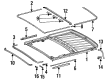 Diagram for Mercedes-Benz 500SEC Weather Strip - 123-782-05-98