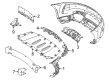 Diagram for Mercedes-Benz AMG GT C Bumper - 190-885-87-00