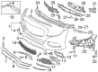 Diagram for Mercedes-Benz C63 AMG Bumper Cover - 205-880-15-40-9999