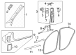 Diagram for Mercedes-Benz E450 Pillar Panels - 214-690-25-01-9K95
