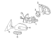 Diagram for Mercedes-Benz SLK350 Car Mirror - 171-810-05-76