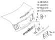 Diagram for Mercedes-Benz E55 AMG Emblem - 211-817-03-15