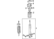 Diagram for Mercedes-Benz 500SL Bump Stop - 129-323-07-44