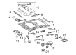 Diagram for Mercedes-Benz CLS55 AMG Sun Visor - 219-810-02-00-7J36