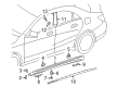 Diagram for Mercedes-Benz CLA250 Pillar Panels - 117-690-02-79-64