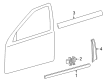 Diagram for Mercedes-Benz C320 Door Moldings - 203-690-32-80