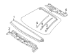 Diagram for Mercedes-Benz SL550 Weather Strip - 230-720-09-78