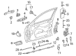 Diagram for Mercedes-Benz E320 Door Latch Assembly - 202-720-12-35