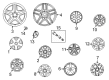 Diagram for Mercedes-Benz Wheel Cover - 171-400-01-25-9040