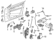Diagram for Mercedes-Benz GLA250 Exterior Door Handle - 204-760-01-70-9191