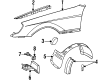 Diagram for Mercedes-Benz 500SEC Wheelhouse - 140-698-19-30