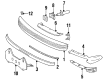 Diagram for Mercedes-Benz 300CD Bumper - 123-880-22-70