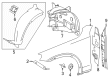 Diagram for Mercedes-Benz GLC63 AMG S E Performance Fender Splash Shield - 254-690-96-03