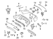 Diagram for Mercedes-Benz ML500 Bumper Cover - 164-880-58-04-9999