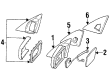 Diagram for Mercedes-Benz 600SL Car Mirror - 129-810-27-16