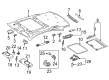Diagram for Mercedes-Benz CL600 Sun Visor - 221-810-14-10-8L64