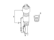 Diagram for Mercedes-Benz E320 Shock and Strut Boot - 211-327-00-92