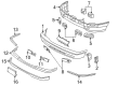 Diagram for Mercedes-Benz C230 Bumper Cover - 202-885-09-25-67